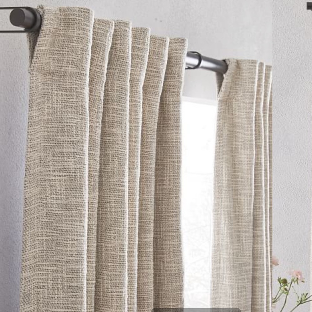COPY - West Elm Textured Weave Curtain (Blackout lined) 1 of 2